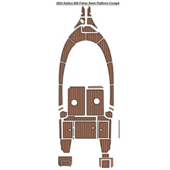 2024 Astilux 650 Fisher Swim Platform Cockpit Traction Mats Eva Foam Boat Flooring Marine Decking Hzchione