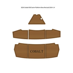 2024 Cobalt R30 Swim Platform Bow Pad Traction Mats Eva Foam Boat Flooring Marine Decking Hzchione