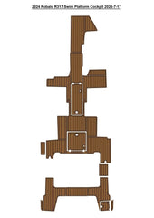 2024 Robalo R317 Cockpit Traction Mats Eva Foam Boat Flooring Marine Decking