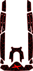 2024-2026 Sea-Doo GTR-X With Footwedge Customize Jet Ski Traction Mat Hzchione Black Red