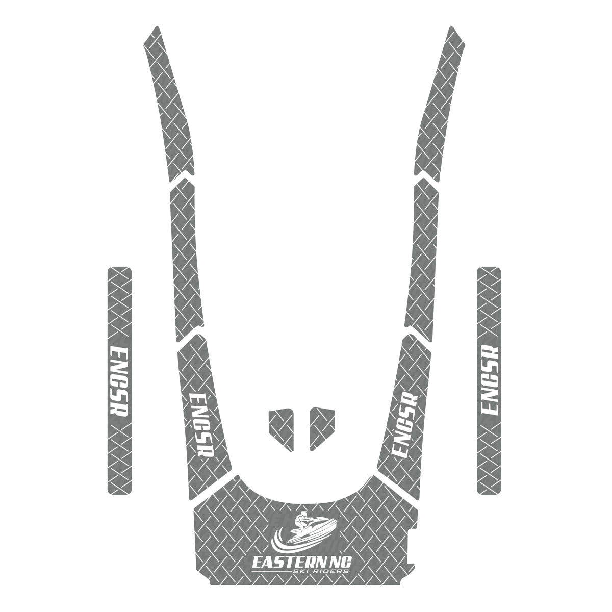 2021-2025 Yamaha VX-C/VXCRUISER/HO/DELUXE EVA Foam Boat Flooring Jet Ski Traction Mats Hzchione Dark Gray White