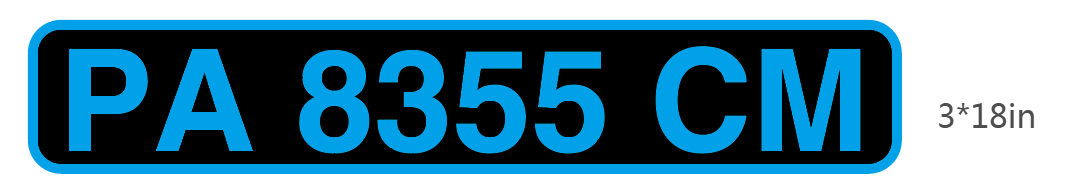 3D EVA Decals Stickers Boat Letters and Numbers Registration Hzchione Custom