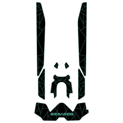 2025 Sea Doo GTX Customize Jet Ski Mats Hzchione Black Turquoise Blue