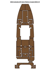 2026 Contender 28T Cockpit Traction Mats Eva Foam Boat Flooring Marine Decking Hzchione