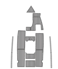 1999 Mastercraft Sportstar Traction Mats Eva Foam Boat Flooring Marine Decking Hzchione Light Grey Black