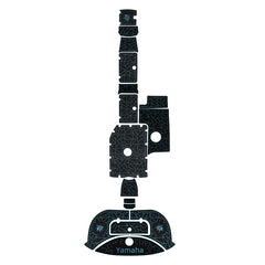 2008 Yahama 212X 212SS Swim Platform Cockpit Pad Boat Kit EVA Boat Flooring Foam Decking Mat Hzchione Black + Sky Blue