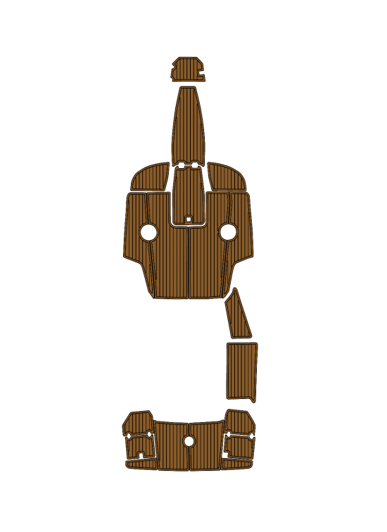 2013 Monterey 234 FS Traction Mats Eva Foam Boat Flooring Marine Decking Hzchione Brown Black