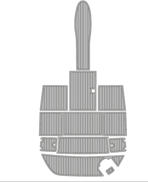 2003 Monterey Montura Traction Mats Eva Foam Boat Flooring Marine Decking Hzchione Light Gray Black