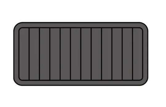 BISON 50 QT Cooler Pad Hzchione Dark Grey Black