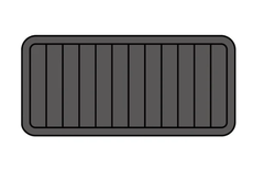 BISON 50 QT Cooler Pad Hzchione Dark Grey Black