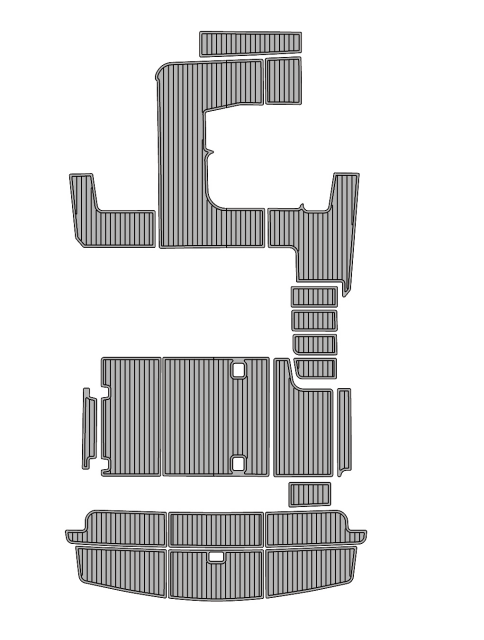2001 Silverton 300 Traction Mats Eva Foam Boat Flooring Marine Decking Hzchione Light Grey Black