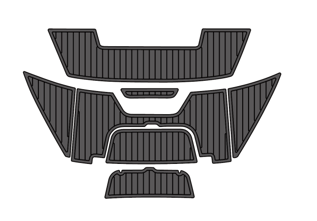 2019 Cobalt CS22 Traction Mats Eva Foam Boat Flooring Marine Decking Hzchione Dark Grey Black
