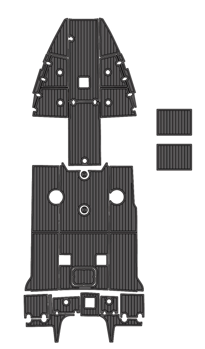 2019 Larson FX Traction Mats Eva Foam Boat Flooring Marine Decking Hzchione Dark Grey Black