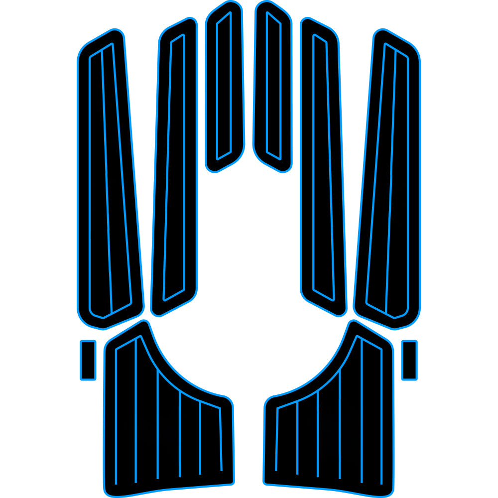 1999-2004 Yamaha XL 1200 Ltd XLT 1200 EVA Foam Boat Flooring Jet Ski Traction Mats Hzchione Black Blue