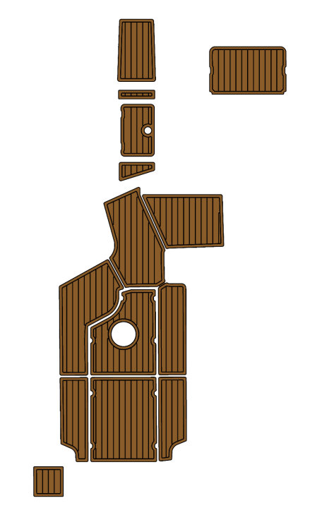 2015 Centurion SV233 Traction Mats Eva Foam Boat Flooring Marine Decking Hzchione Brown Black