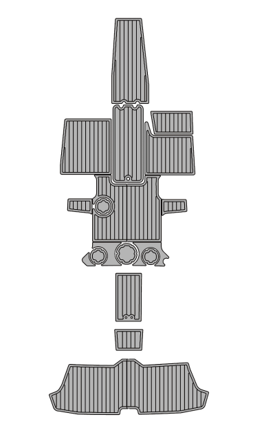 2021 Scarab 195HO Jet Traction Mats Eva Foam Boat Flooring Marine Decking Hzchione Light Grey Black
