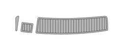 1999 Stingray 230SX Traction Mats Eva Foam Boat Flooring Marine Decking Hzchione Light Grey Black