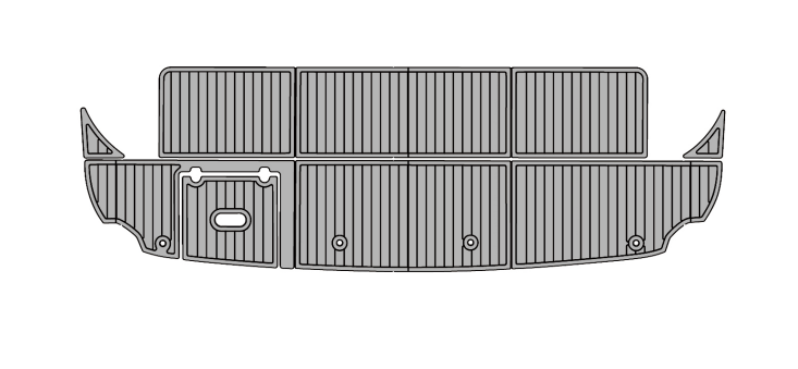 2008 Cruiser Yacht 390 Sport Coupe Traction Mats Eva Foam Boat Flooring Marine Decking Hzchione Light Grey Black