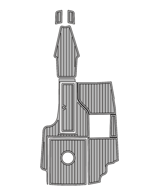 2001 MasterCraft 205V Traction Mats Eva Foam Boat Flooring Marine Decking Hzchione Light Grey Black