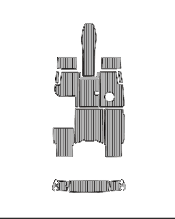 2003 Monterey 200LS Montura Traction Mats Eva Foam Boat Flooring Marine Decking Hzchione Gray Black