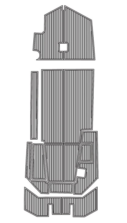 2023 Excel 1754 SW Traction Mats Eva Foam Boat Flooring Marine Decking Hzchione Light Grey Black