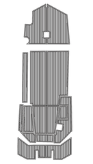 2023 Excel 1754 SW Traction Mats Eva Foam Boat Flooring Marine Decking Hzchione Light Grey Black
