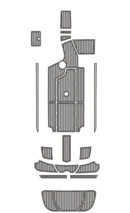 2016 Centurion SV244 Traction Mats Eva Foam Boat Flooring Marine Decking Hzchione Light Grey Black