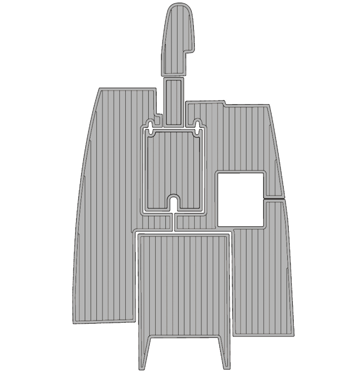 2003 Nautique Super AIR Traction Mats Eva Foam Boat Flooring Marine Decking Hzchione Light Grey Black