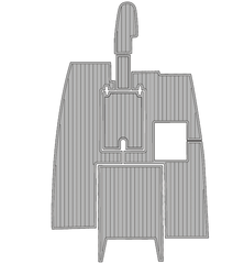 2003 Nautique Super AIR Traction Mats Eva Foam Boat Flooring Marine Decking Hzchione Light Grey Black