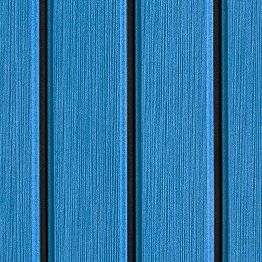 Hzchione EVA Foam Anti Slip Boat Flooring Mats Two Colors Slotted U-Groove Texture For Yacht Motorboat RV Golf Cart Pool Cooler Top Hzchione 47.3" x 16.2" Blue + Black