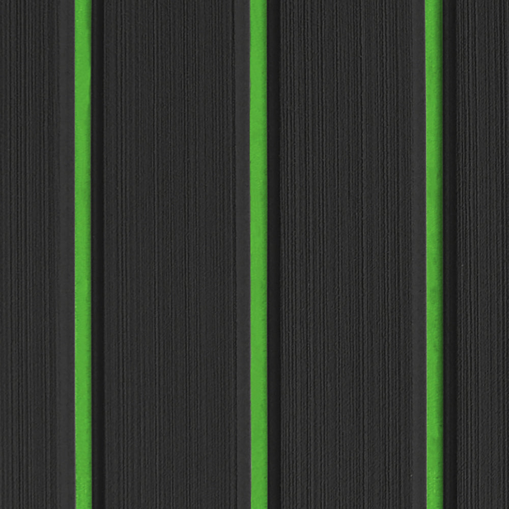 Hzchione EVA Foam Anti Slip Boat Flooring Mats Two Colors Slotted U-Groove Texture For Yacht Motorboat RV Golf Cart Pool Cooler Top Hzchione 47.3" x 16.2" Black + Green