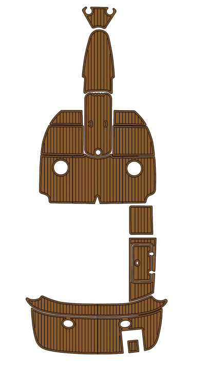 2008 StarCraft 1900 Traction Mats Eva Foam Boat Flooring Marine Decking Hzchione Brown Black