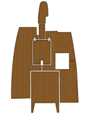 2003 Nautique Super AIR Traction Mats Eva Foam Boat Flooring Marine Decking Hzchione Brown Black