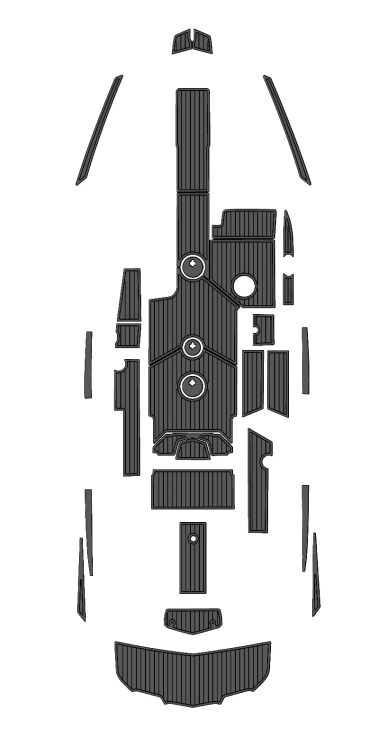 2018-2019 MasterCraft X Star Traction Mats Eva Foam Boat Flooring Marine Decking Hzchione Dark Grey Black