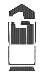 1999 Fountain 35 Executioner Traction Mats Eva Foam Boat Flooring Marine Decking Hzchione Dark Grey Black