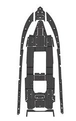 2016 Yellowfin Offshore 39 Traction Mats Eva Foam Boat Flooring Marine Decking Hzchione Dark Grey Black