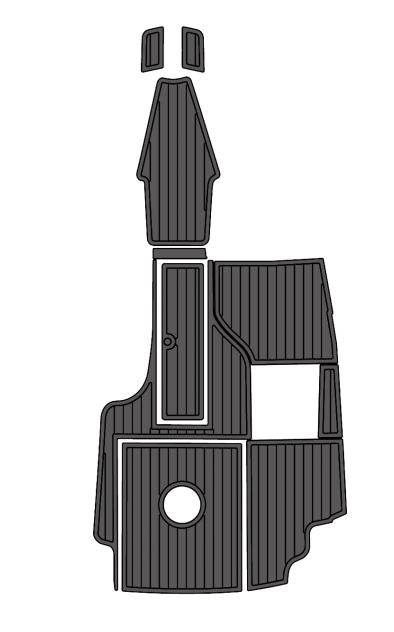2001 MasterCraft 205V Traction Mats Eva Foam Boat Flooring Marine Decking Hzchione Dark Grey Black