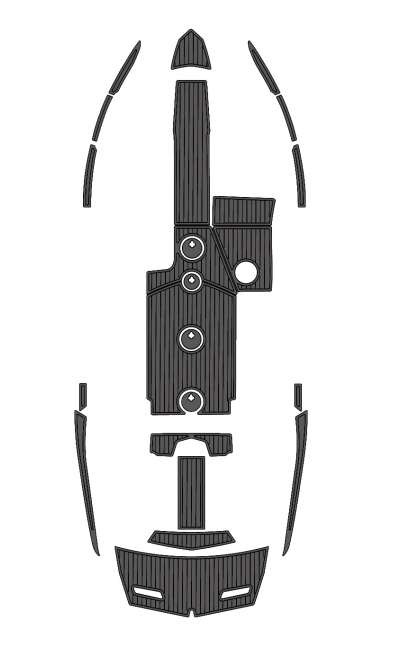 2012-2013 MasterCraft X30 Traction Mats Eva Foam Boat Flooring Marine Decking Hzchione Dark Grey Black