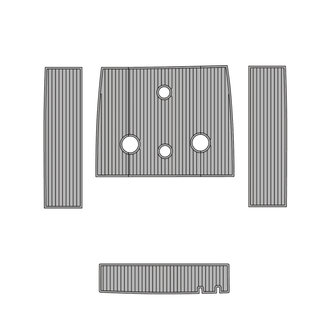 1996 WellCraft 22 Traction Mats Eva Foam Boat Flooring Marine Decking Hzchione Light Grey Black