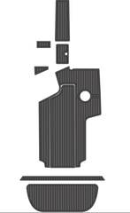 2009-2011 Centurion Enzo SV240 Traction Mats Eva Foam Boat Flooring Marine Decking Hzchione Dark Grey Black