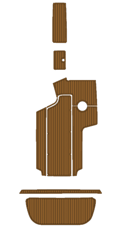 2005-2006 Centurion Enzo SV240 Traction Mats Eva Foam Boat Flooring Marine Decking Hzchione Brown Black