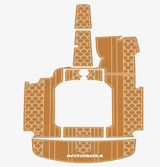 2004 Moomba Mobius LSV (Version 1) Traction Mats Eva Foam Boat Flooring Marine Decking Hzchione Brown Black-Hexagon