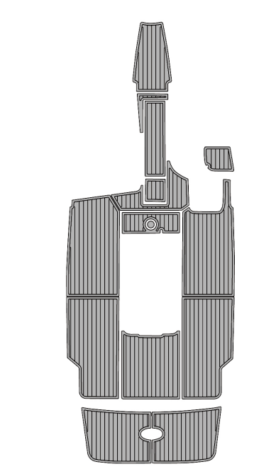 2004 Mastercraft 209 X9 Traction Mats Eva Foam Boat Flooring Marine Decking Hzchione Light Grey Black