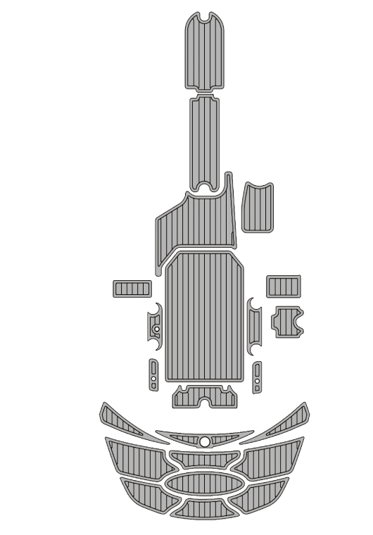 2007 Nautique 220 Traction Mats Eva Foam Boat Flooring Marine Decking Hzchione Light Grey Black