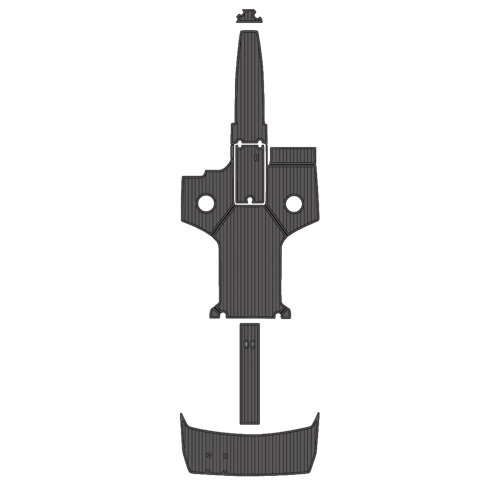 2017 Regal 2500 RX SURF Eva Foam Boat Flooring Boat Decking Hzchione Dark Gray Black