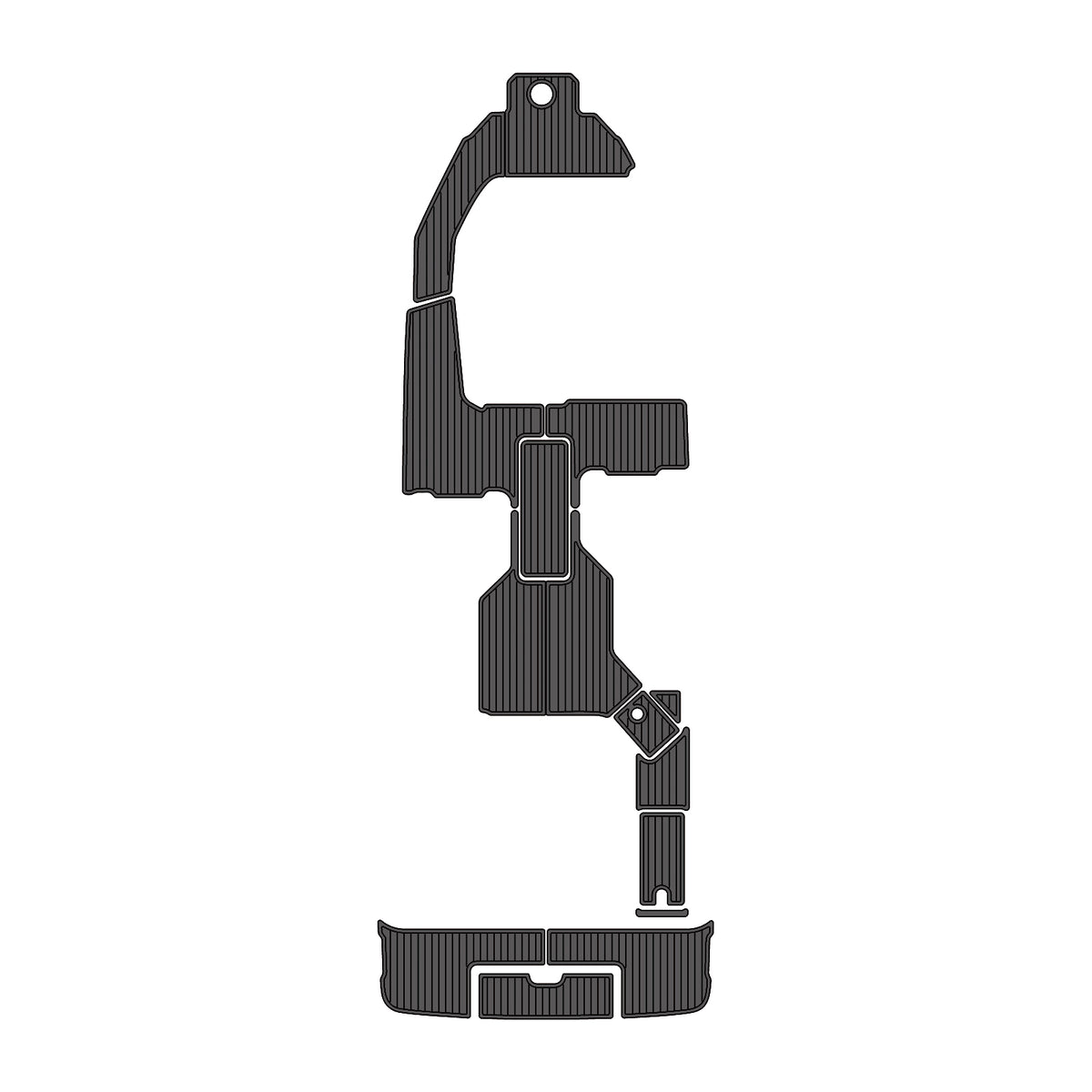 2019 Sea Ray SDX Eva Foam Boat Flooring Faux Teak Boat Deck Foam Boat Decking Marine Mat Cockpit Swim Platform Pads  Hzchione Drak Gray Black  