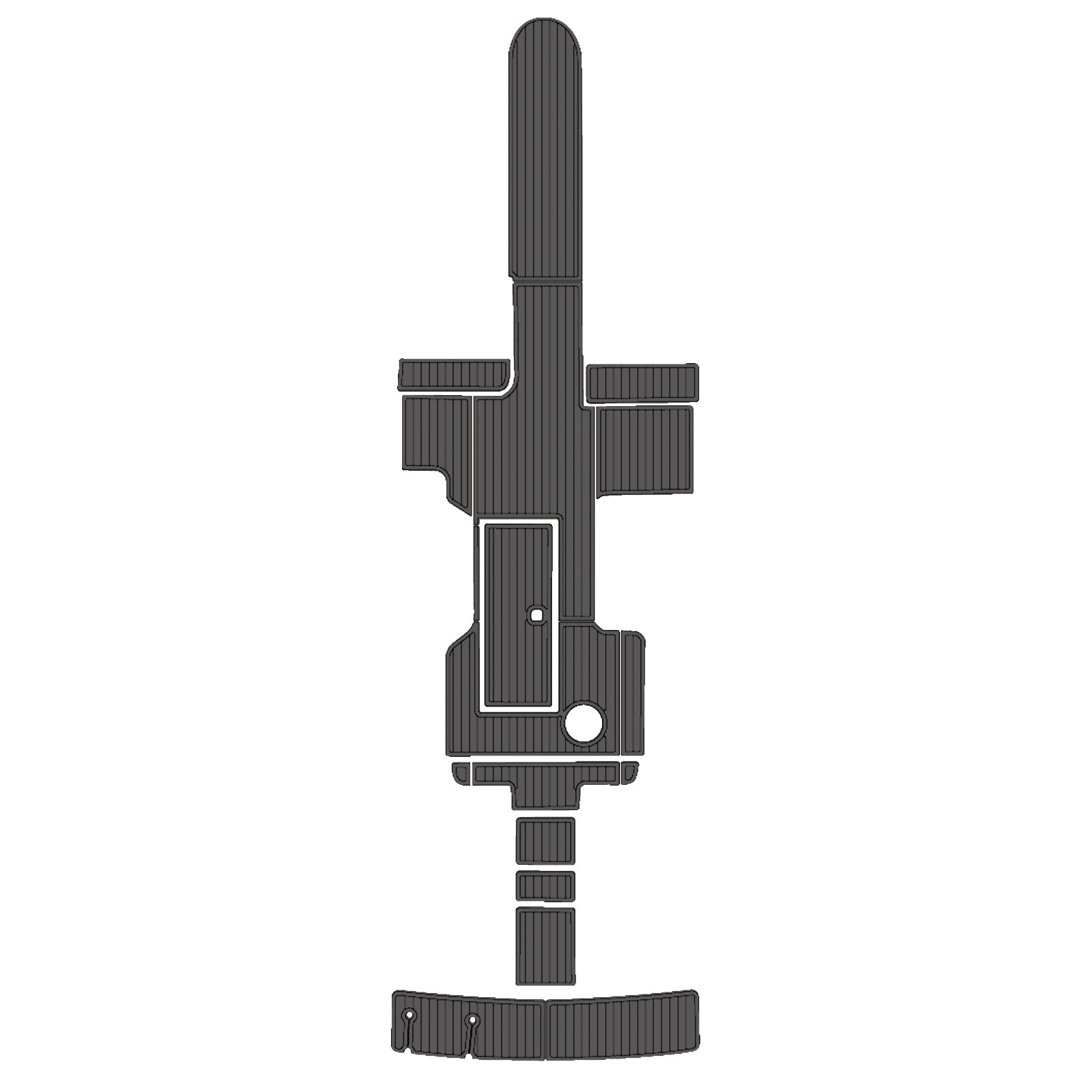 1995 Regal Ventura 8 Eva Foam Boat Flooring Boat Decking Hzchione Dark Gray Black