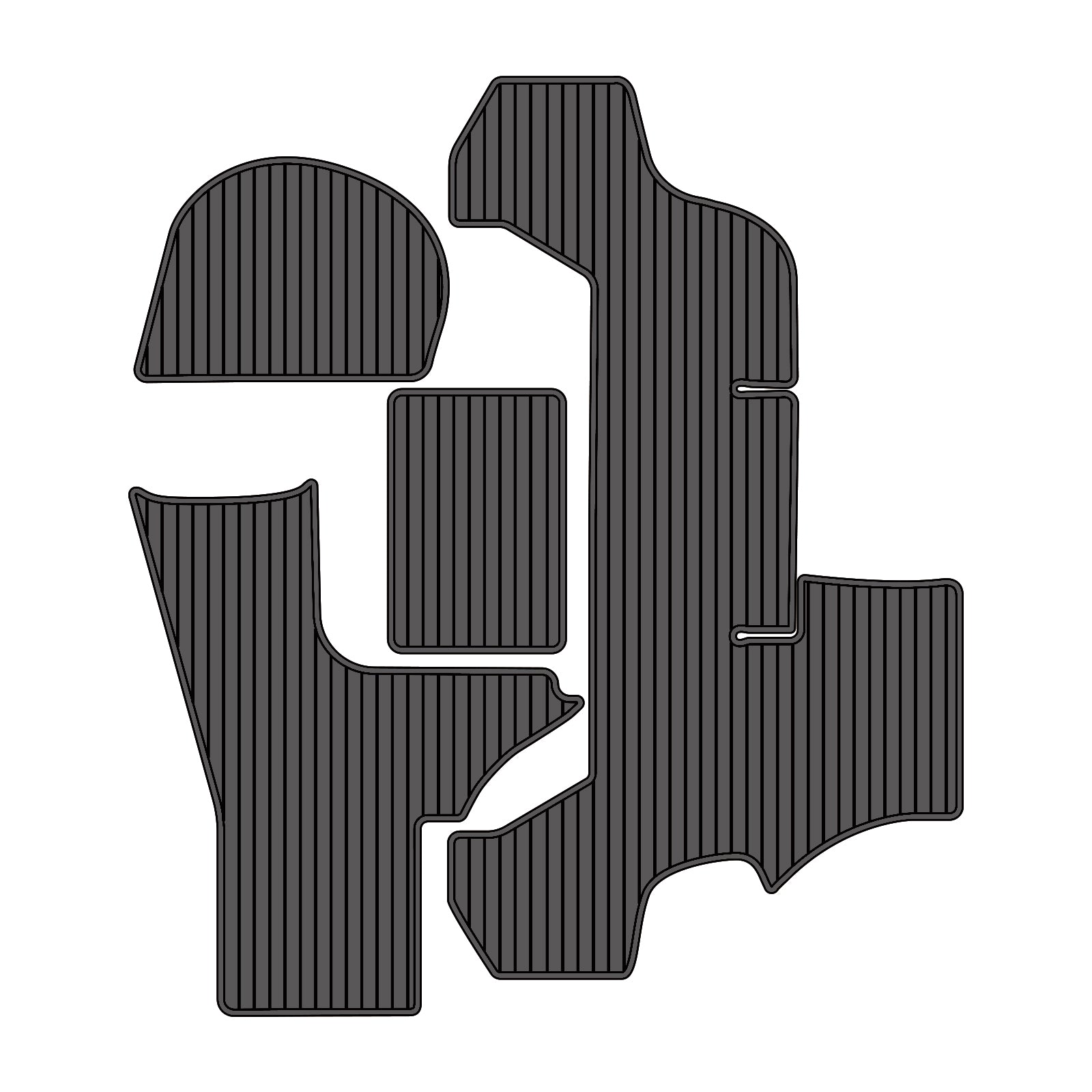 2002-2006 Regal 4260 Eva Foam Boat Flooring Boat Decking Hzchione Dark Gray Black