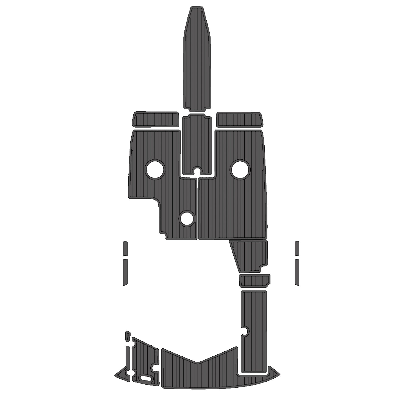 2004 Regal 2200 Eva Foam Boat Flooring Boat Decking Hzchione Dark Gray Black