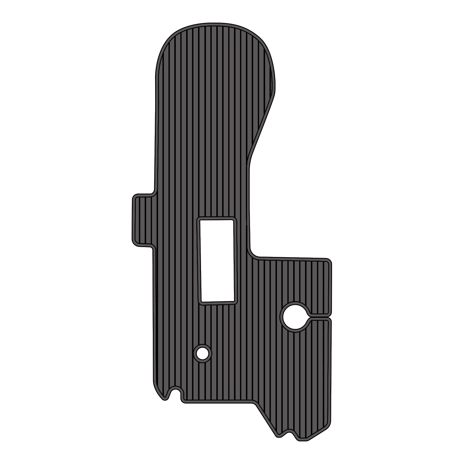 2000 Rinker 24 Flotilla Swim Platform Cockpit Pad Teak Decking Hzchione Dark Gray Black